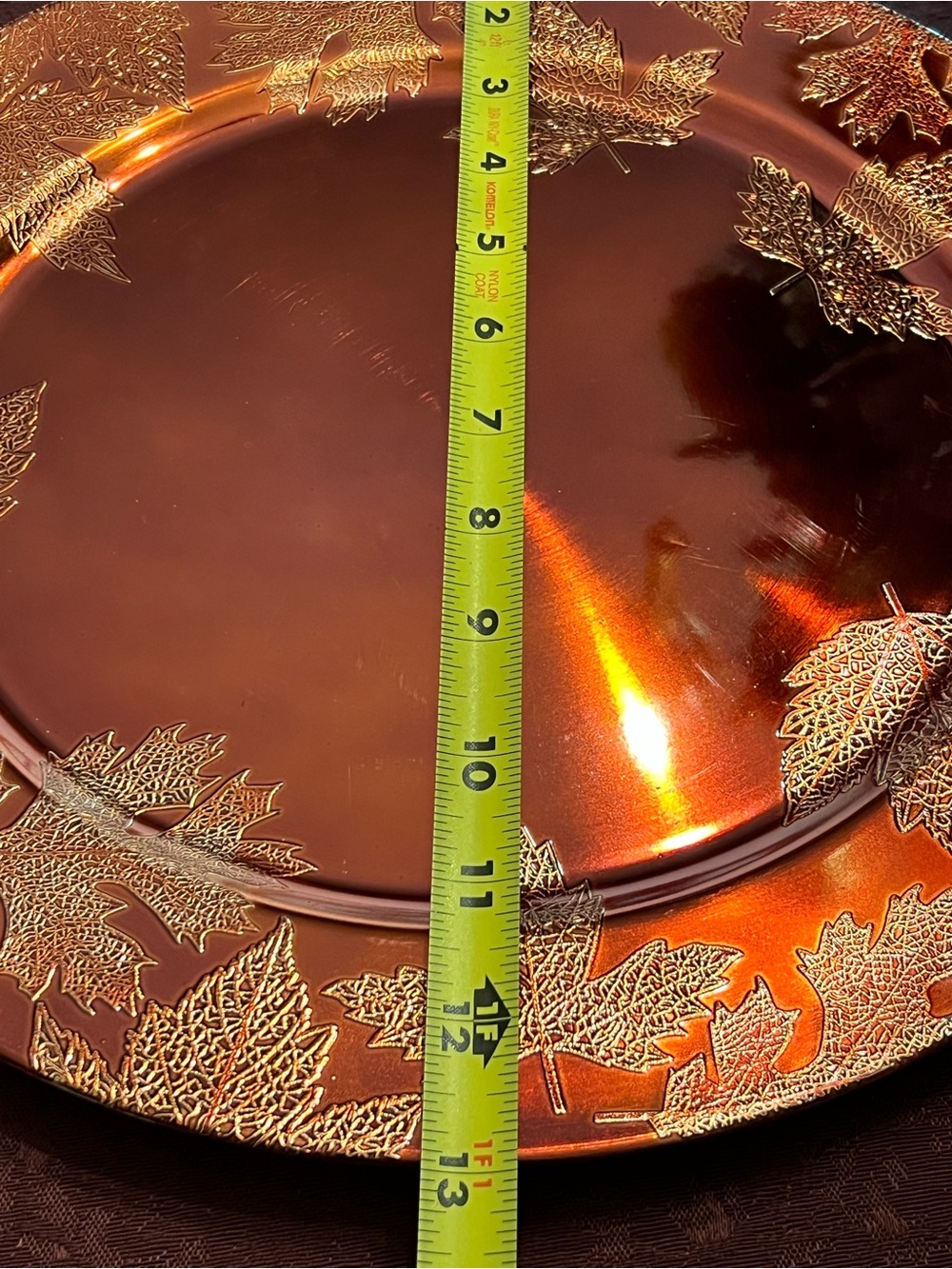 Fall DECORATIONS SET: Charger,Glass Jar with Copper Lid, π & Pumpkins - Picture 7 of 12